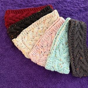 Knit winter headbands
